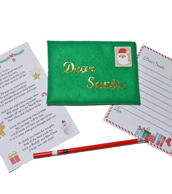 Green Santa Letter Envelope